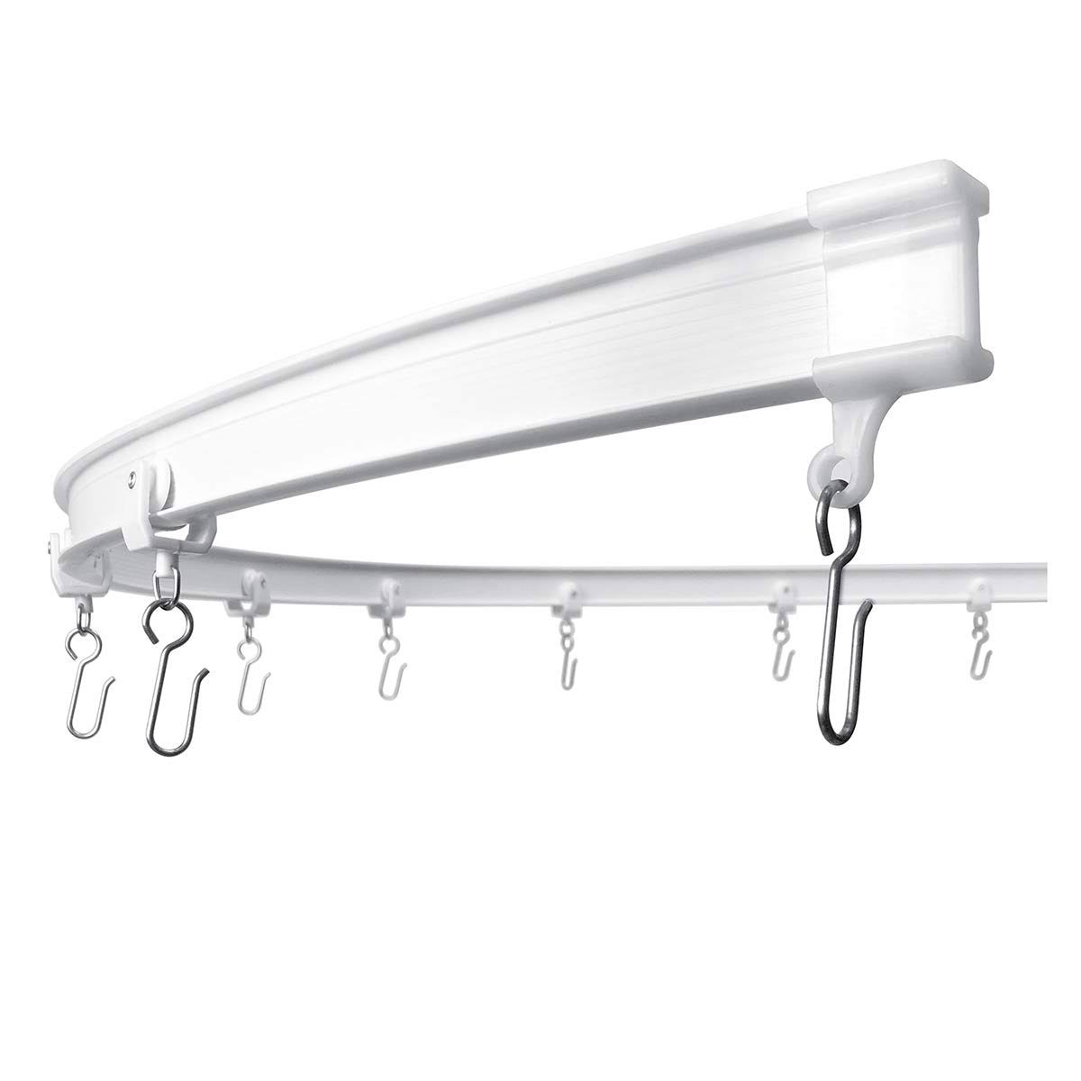 KXLife Flexible Bendable Ceiling Curtain Track, Curved Ceiling Track for Curtains - Product image 1