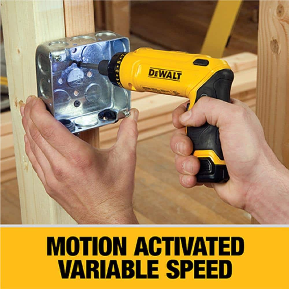 8V MAX Cordless Gyroscopic Screwdriver with Adjustable Handle. (2) 1.0Ah Batteries. Charger - Product image 3