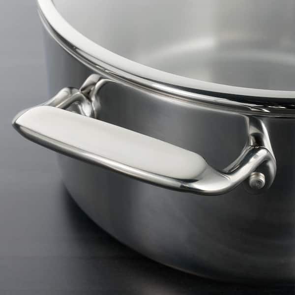14 Piece Tri-Ply Clad Stainless Steel Cookware Set with Glass Lids - Product image 5