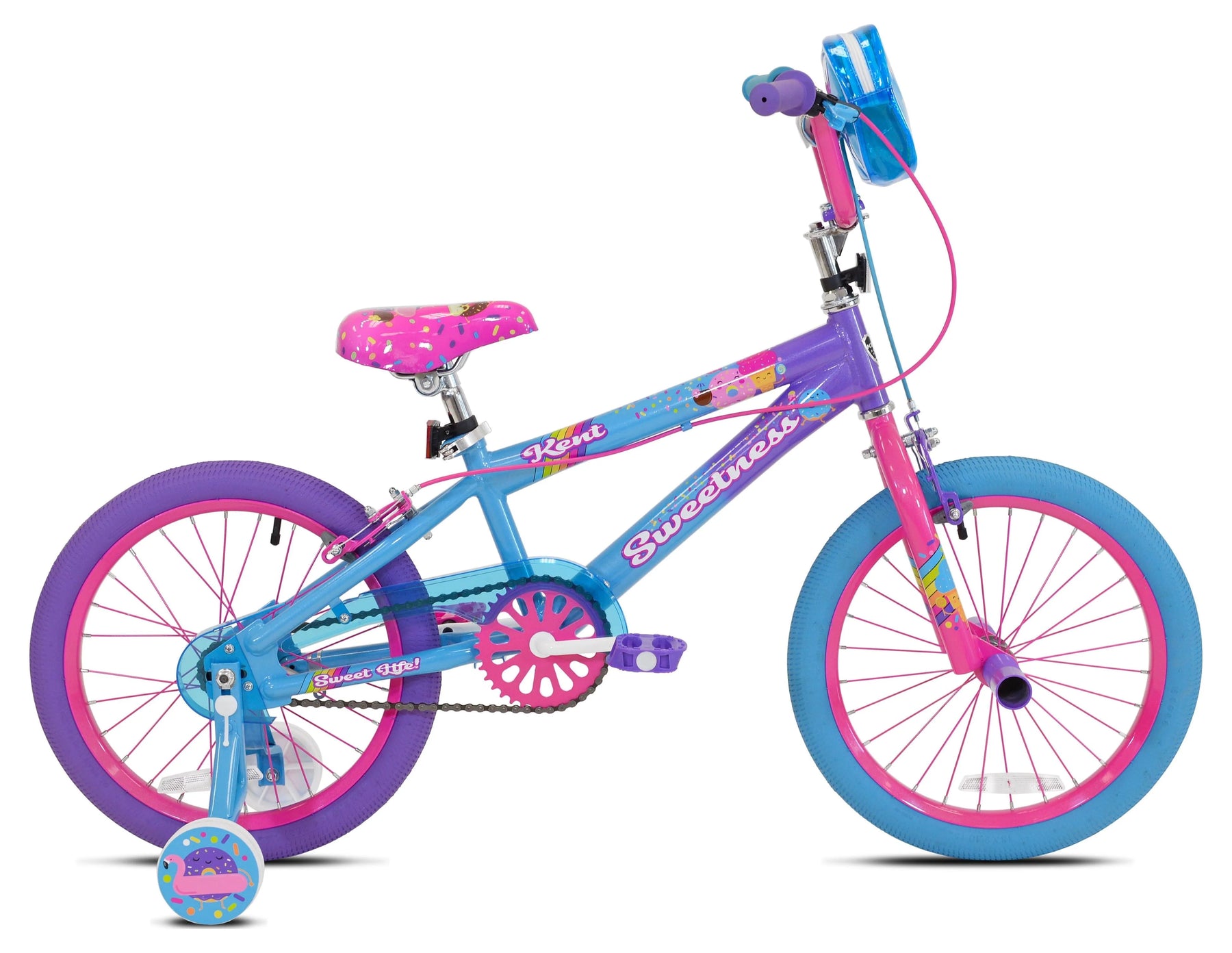Kent Bicycles 18" Sweetness Girls Child Bike, Purple/Pink/Blue - Product image 2