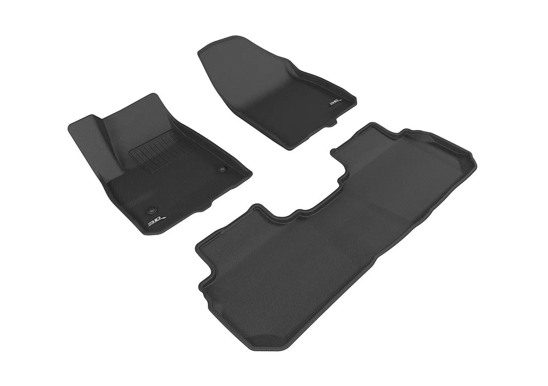 3D MAXpider L1CD01601509 - 2017-2020 Cadillac XT5 Kagu 1st & 2nd Row Floormats - Black